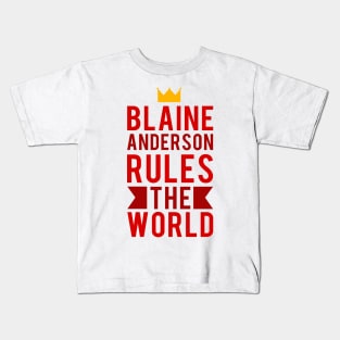 Blaine Anderson Wants To Rule The World Kids T-Shirt